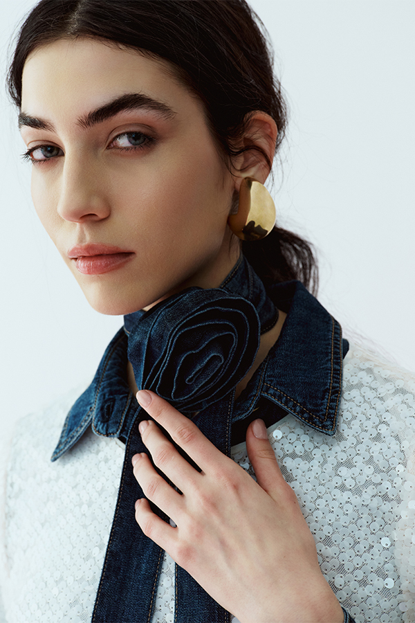 Chocker Rosa Denim Intrend
